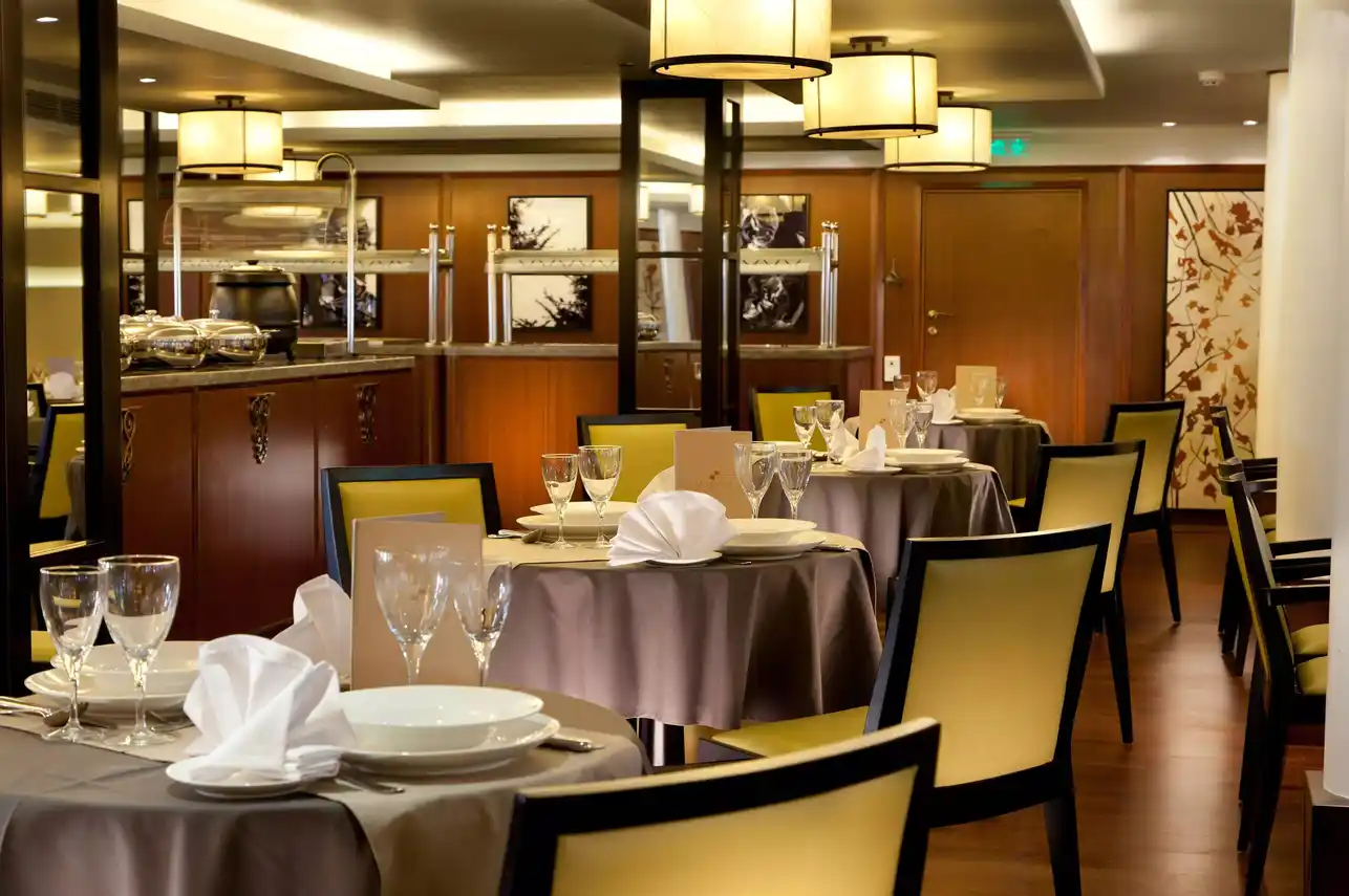 Restaurant aboard the M.S. Esplanade Nile Cruise Nile cruise